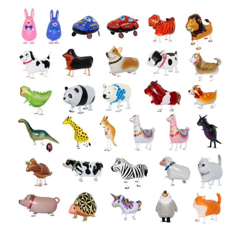 

Walking Pet Balloons Animal Helium Aluminum Cartoon Aluminum film Balloons Multicolor Lovely forest Animal Balloon Birthday Wedding