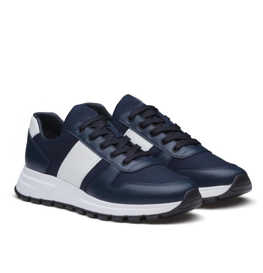 

Top Luxury PRAX 01 Sneakers Shoes Men's Re-Nylon Technical Fabric Casual Walking Famous Rubber Lug Sole Party Wedding Runner Trainers