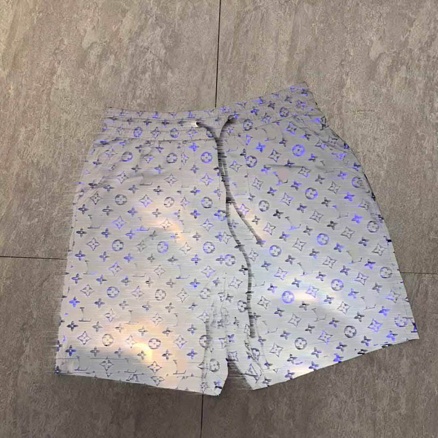 

2021 Summer Man Shorts with Geometric Letter Fashion Casual Shorts Elastic Waist Short Pants for Mens Sports Cothings Optional M-3XL, White;black