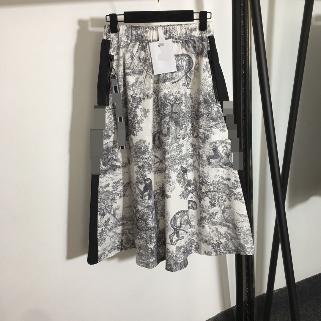 

625 2021 Runway Dress Spring Summer Dress Brand Same Style Empire Half Skirt Flora Print High Quality Fashion Meiyi, Customize