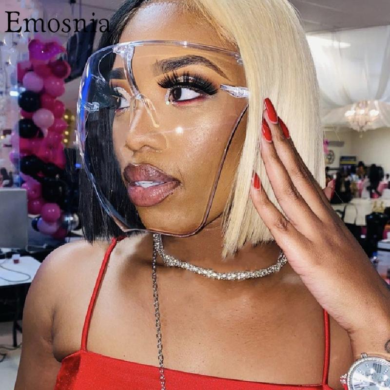 

Sunglasses 2021 Faceshield Oversized Protective Mask Glasses Goggles For Women Men Safety Anti-Spray Fashion Colorful Eyeware
