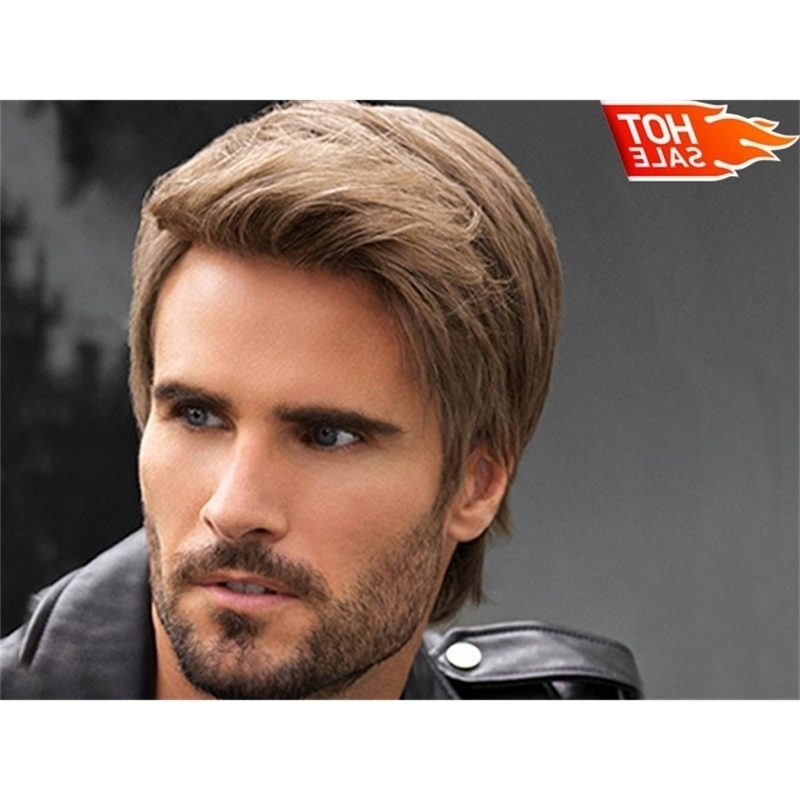 

Men's wig fashion Wig handsome men's chemical fiber head cover, Black