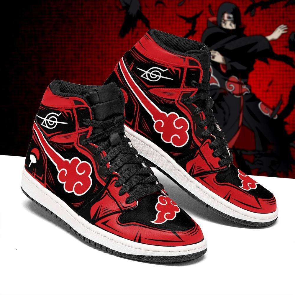 

Customization Akatsuki Itachi Sneakers Custom Akatsuki Symbol Anime Shoes, Others
