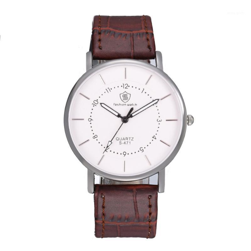 

Wristwatches Men's Business Fashion Simple Belt Watch Man, Brown