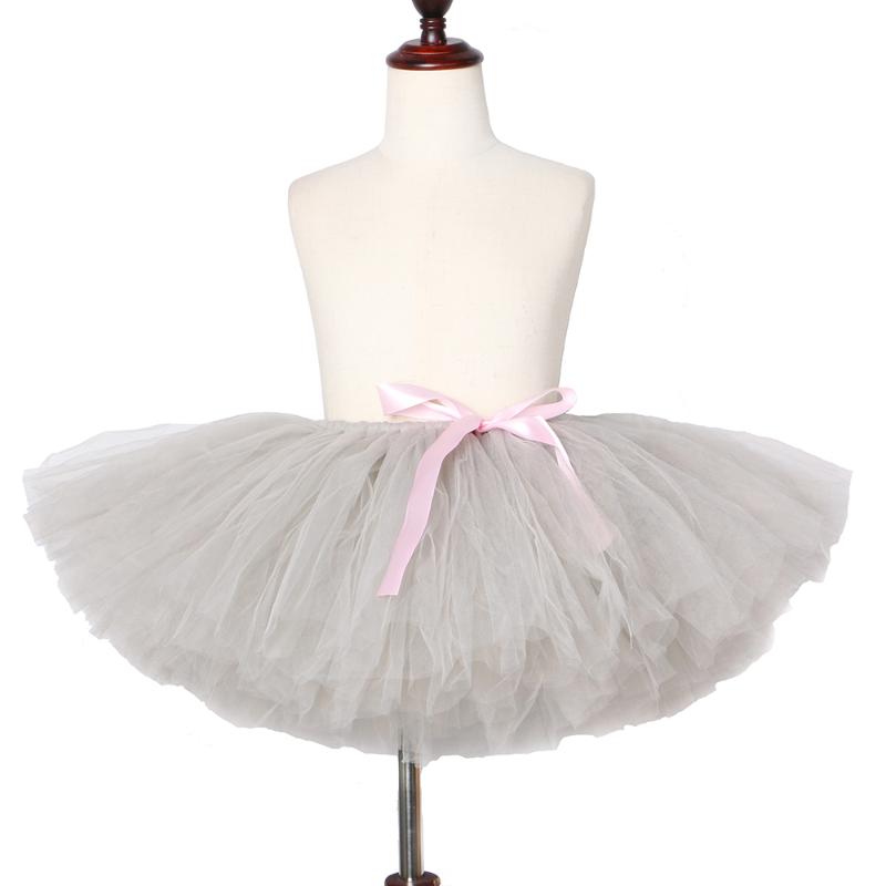 

Skirts Gray Girls Tutu Skirt Fluffy Handmade Children Tulle Kids Ballet Dance Pettiskirt Baby Girl Birthday Party 1-14, Blue