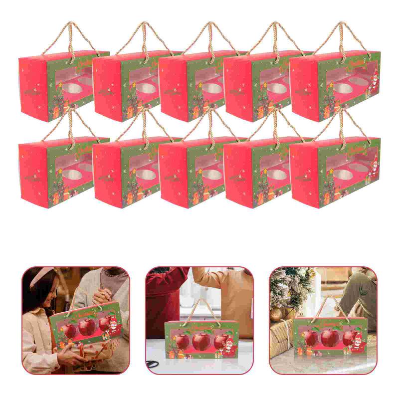 

Gift Wrap 10Pcs Cake Containers Desserts Packaging Boxes Muffin Bakery Supplies (Assorted Color)