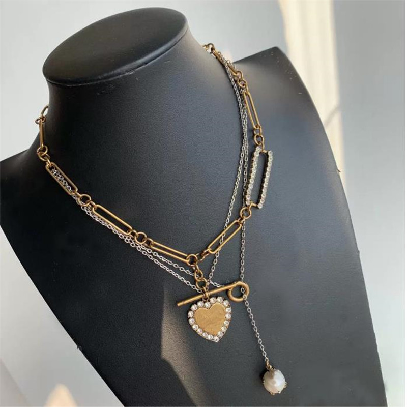 

Luxury jewelry Fashion love chain necklace for women Party lovers gift hip hop jewelry