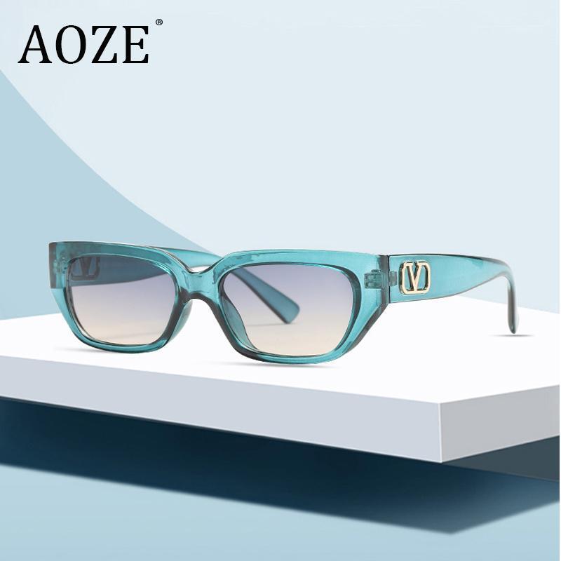 

Square Fashion Modern Women Style Vintage Sunglasses Ins Cool Brand Design V Sun Glasses, White;black