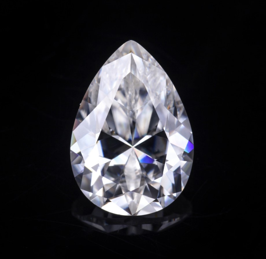 Pear Cut Moissanite D Color Loose Diamond with Box and Certification for Rings VVS1 Gemstones Excellent Pass MoissanTester-image-699272331
