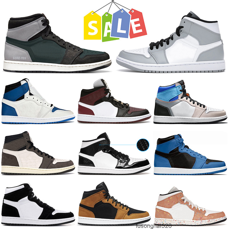 

Wholesale Jumpman 1 1s Basketball Shoes Mid Light Smoke Grey High Element Black Particle Grey SE Dark Beetroot Carbon Fiber Obsidian UNC JORDÁN, B39 mid triple black 36-46