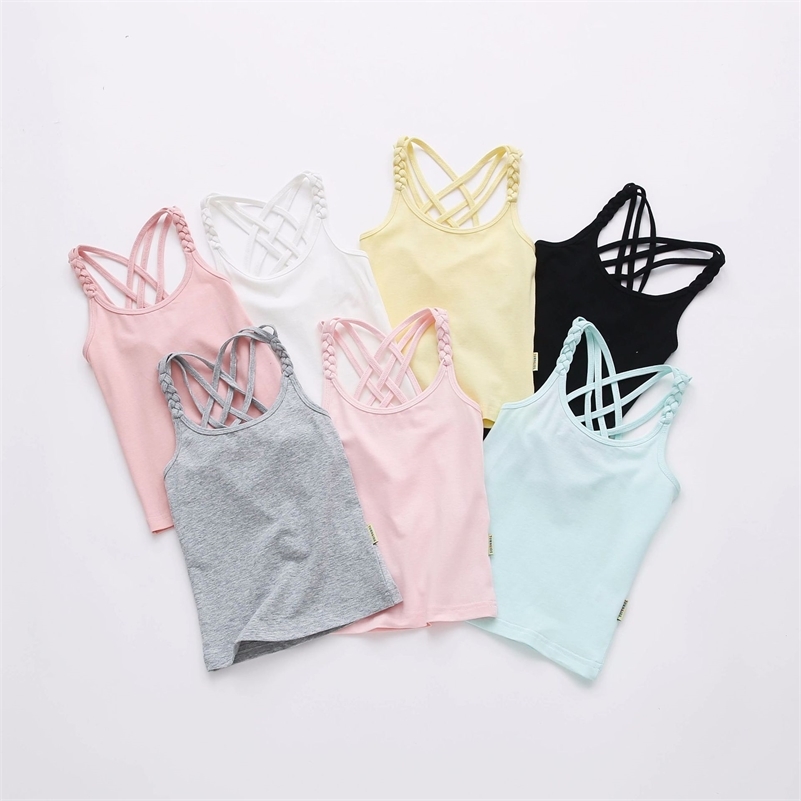 

Summer Twisted candy color vests 210708, Gray