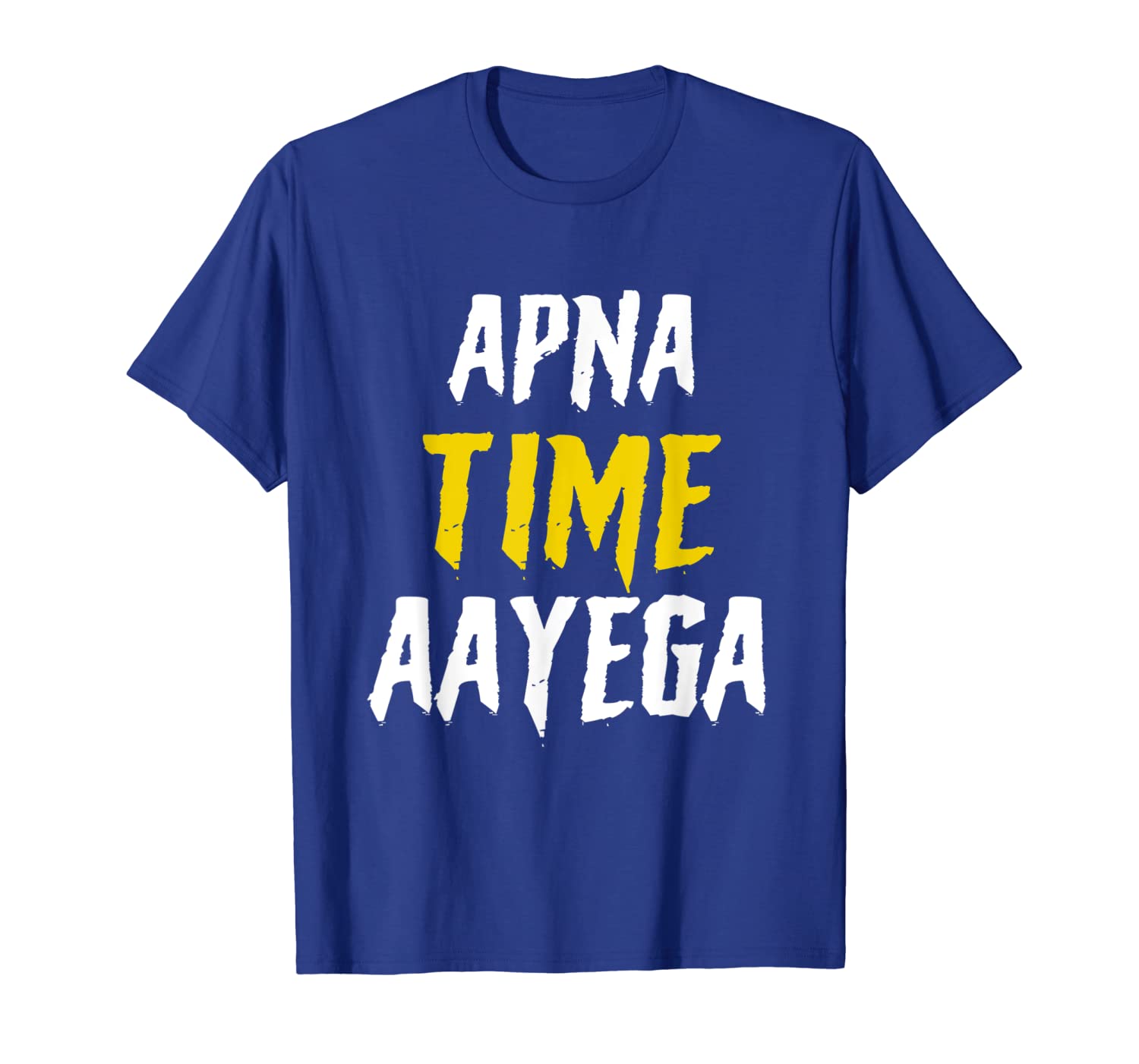 

Apna Time Aayega Bollywood Gully Hindi Shirt Gift, White;black