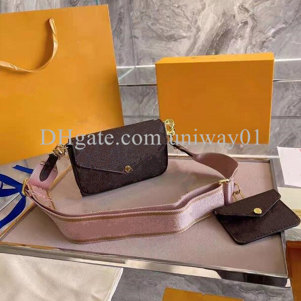 

Women bag handbag purse original box date code serial number flower checkers grid shoulder cross body messenger, Pink