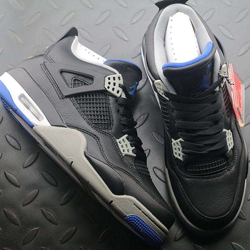 

2021 News Arrival Top Quality Men Jumpman 4 4s OG Basketball Shoes Kaws Travis Scotts Cactus Jack Motorsport Black blue fallow Trainers Sneakers With Box, #1