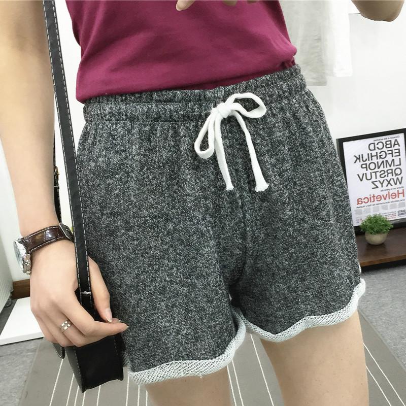 

Women' Shorts 2021 Women Summer Elastic Waist Tunic Drawstring Short Pocket Casual Fitness Workout, Blue