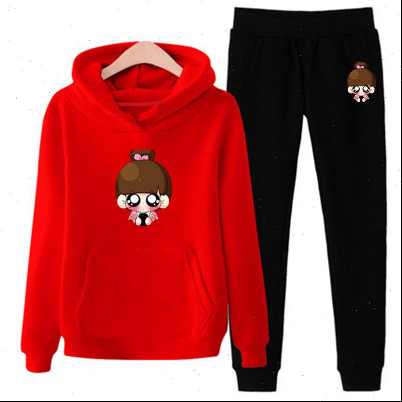 

yellow hoodie women tracksuits womens autumn winter korean casual wear loose plus velvet two piece, Gray