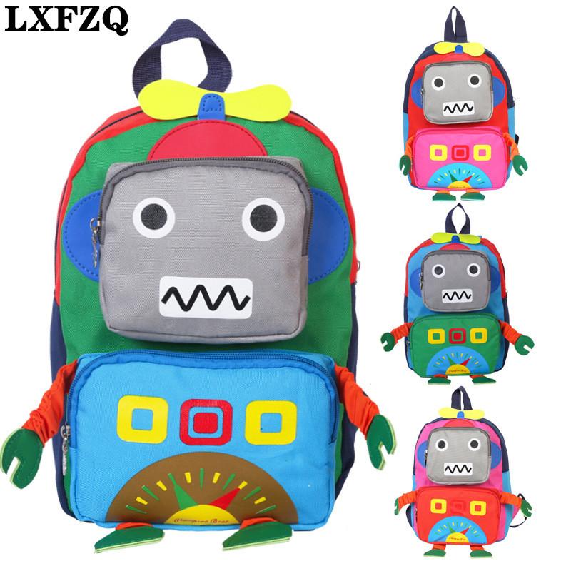 

Kids Bags Cartoon Robot Children's Backpack Mochila Infantil Orthopedic Backpacks School Bag Children