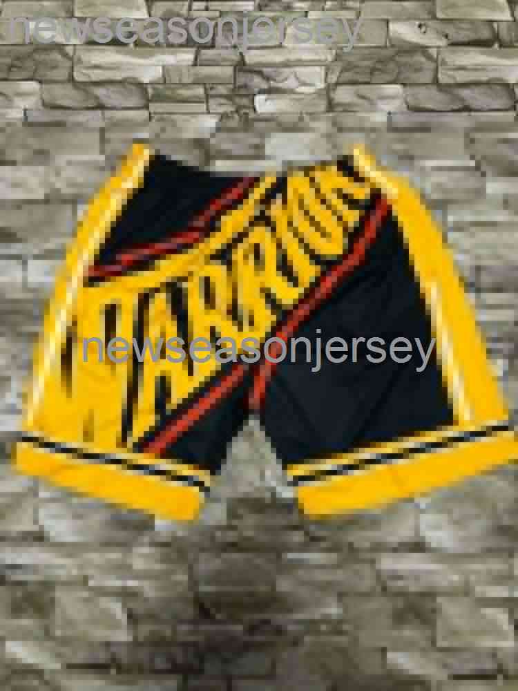 

New Golden State Mitchell Ness series Men's black basketball shorts S M L  XXL