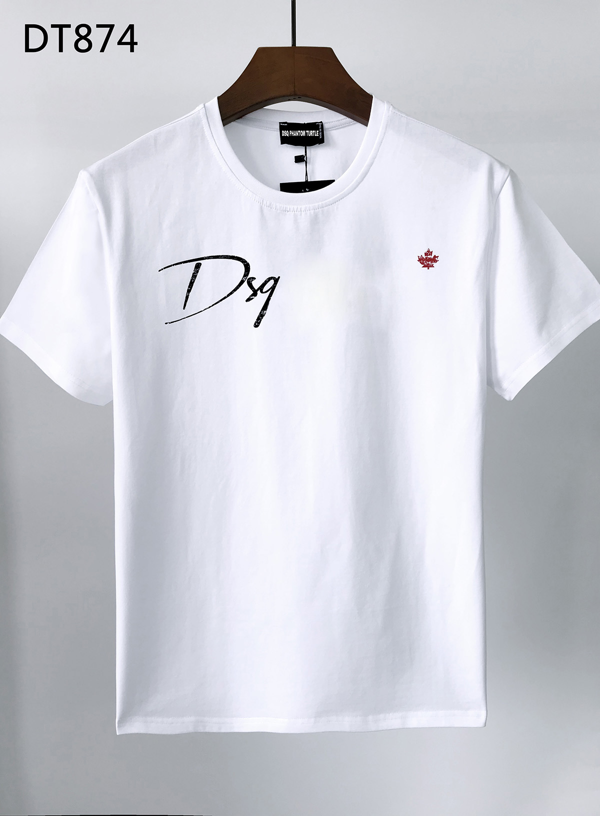 

DSQ PHANTOM TURTLE 2021SS New Mens Designer T shirt Italian fashion Tshirts Summer DSQ Pattern T-shirt Male High Quality 100% Cotton Tops 60890, White