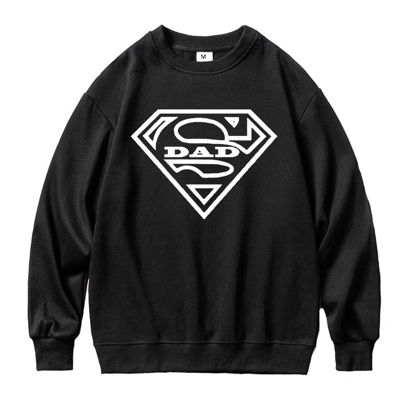 

Men's Hoodies & Sweatshirts Father's Day Hoodie Men Casual Loose Fleece Father Pullover Male Funny Manga Harajuku Dad PAPA, Black
