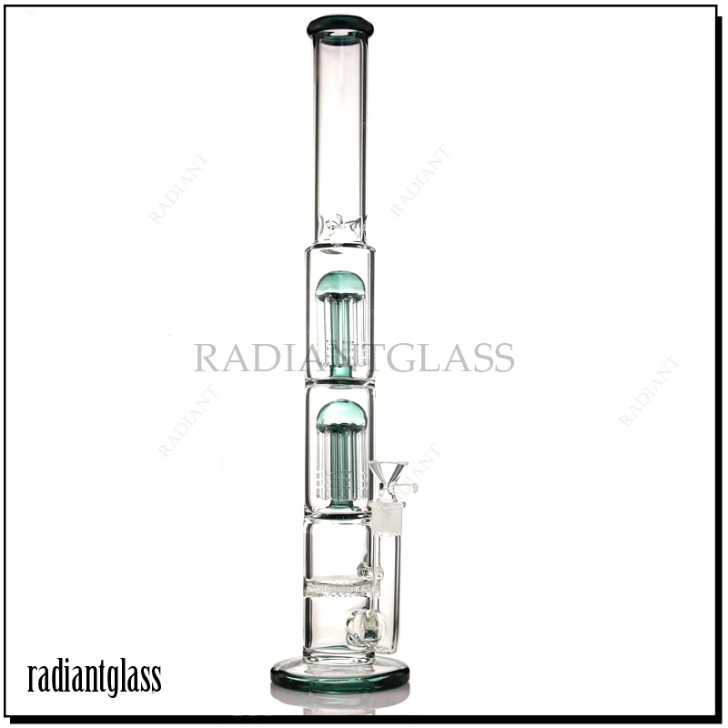 

Hookah Double arms tree and honeycomb bong straight design bubblers oil rigs water pipe dab rig