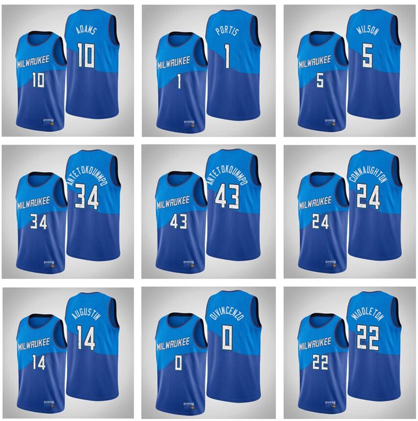 

2021 Men Giannis Antetokounmpo Khris Middleton basketball jerseys Jrue Holiday Brook Lopez Bryn Bobby P.J. Tucker Portis Forbes Any player, Red