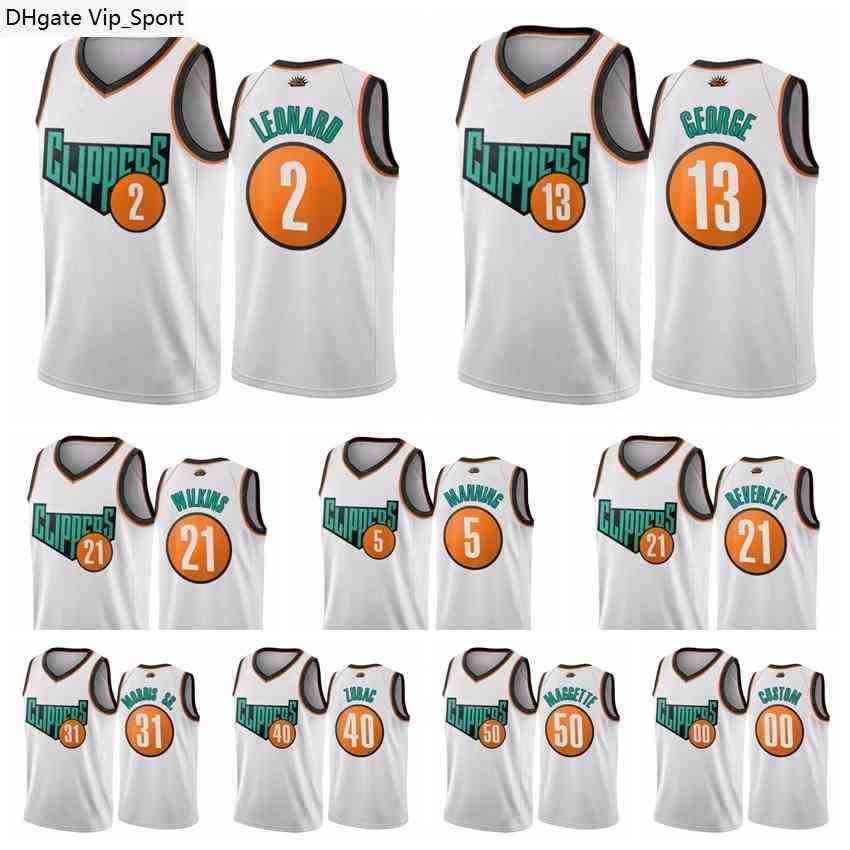 

City Basketball Edition Luke Kennard Jerseys Reggie Jackson Serge Ibaka Kawhi Leonard Paul George Lou Williams Ivica Zubac