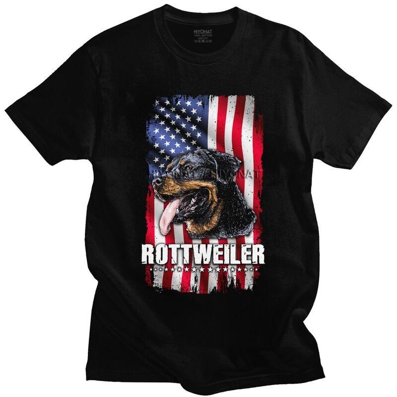 

Men' T-Shirts Rottweiler Dog T Shirt Men Pure Cotton Tshirt Urban Tee Tops Short Sleeved Funny Quotes Sayings T-shirt Slim Fit Clothing Mer, Black