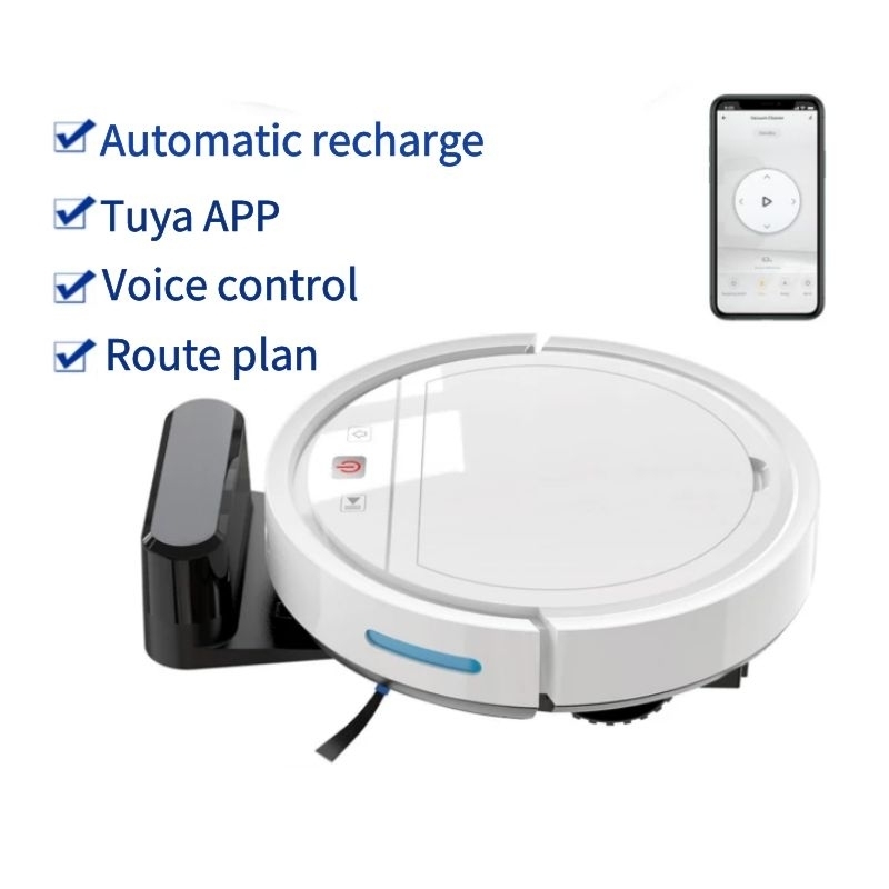 

2021 Automatic Smart Sweeping Robot Machine Vacuum Cleaner 2500Pa Strong Suction Multifuction Floor App voice control Mopping