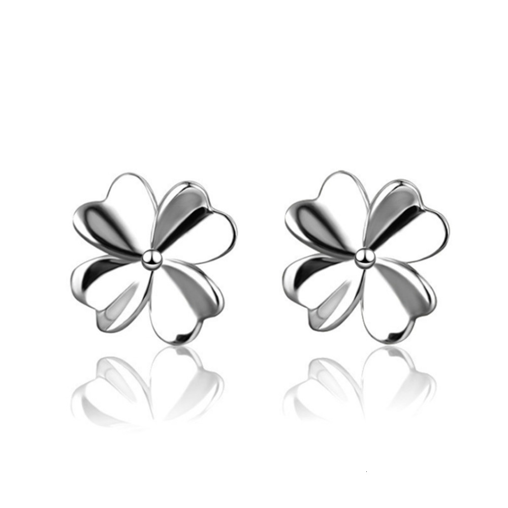 

earrings Pinduoduo clover female imitation Tremella nails, personalized earrings and earrings, Korean jewelry, Golden