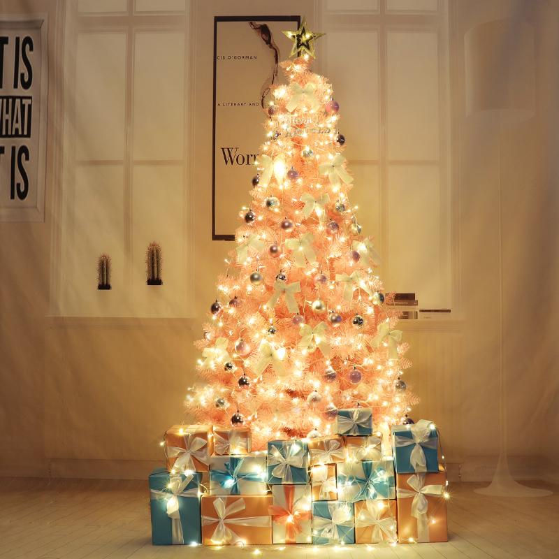 

Christmas Decorations 1.5/1.8/2.1M Tree With Integrated Led Light Big Artificial 180Cm Year Decor Arbol De Navidad Festive Supplies