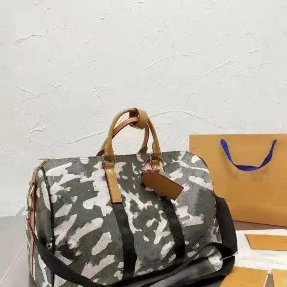 

Duffel Bags Camouflage Print Tote GreenTavel Bag Keepall