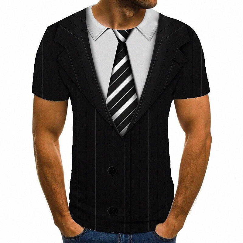 Men's T shirt Shirt 3D Print Optical Illusion Round Neck Casual Daily 3D Print Print Short Sleeve Tops Casual Fashion Black / White S5Dv#