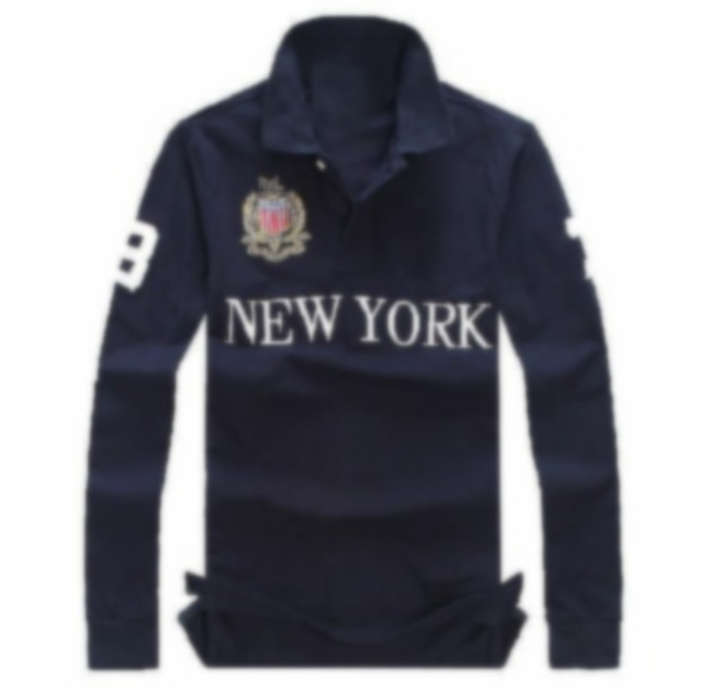 

High quality 100% cotton lapel men's long sleeved t-shirt with embroidery technology cotton fashion casual t-shirts s-xxl