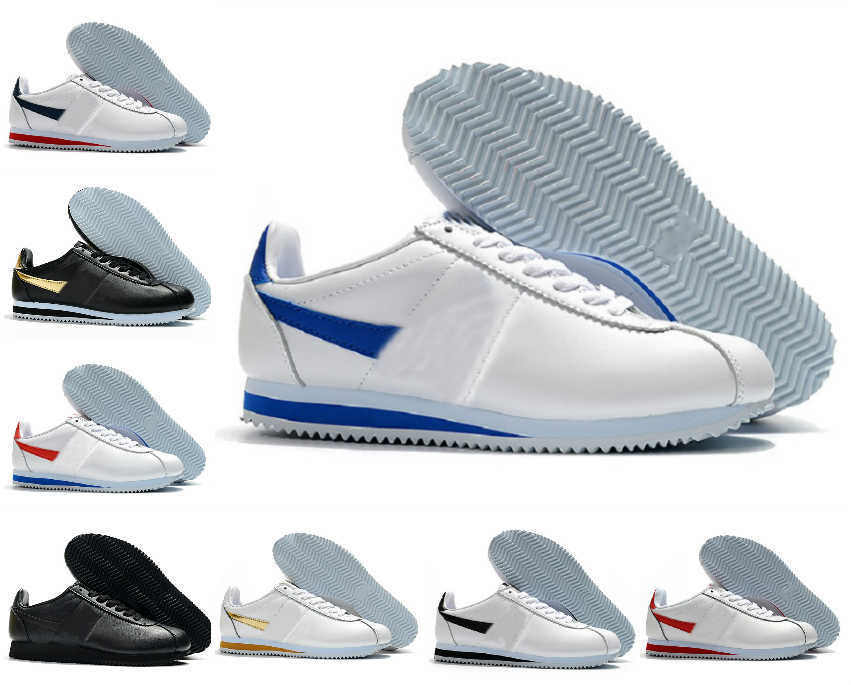 

2021 Outdoor sneakers Fashion Classic Cortez NYLON RM White Varsity Royal Red Running Shoes Basic Premium Black Blue Lightweight Run Chaussures Cortezs Leather BT, Box