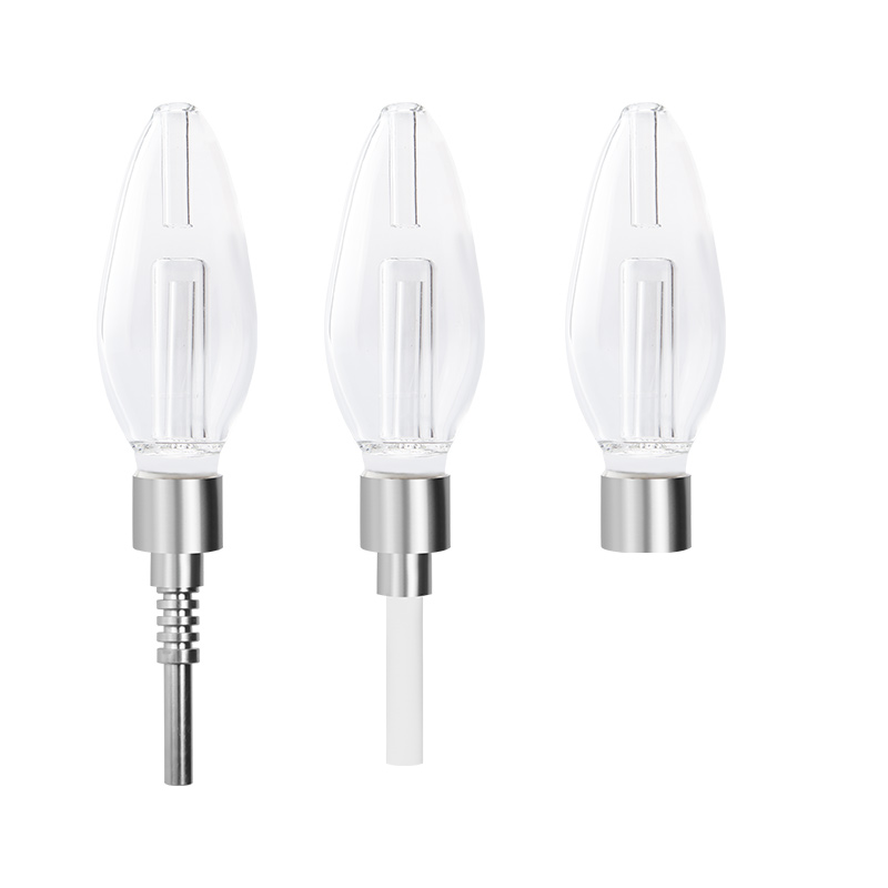 Glass313 CSYC NC027 Spill-proof 510 Glass Pipes Quartz Ceramic Tips Titanium Nail Dab Straw Oil Rigs Bongs Hand Pipe-image-426107198