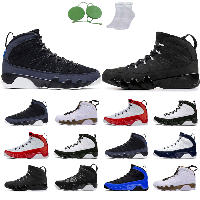 

9s man basketball shoes Anthracite Black white Blue Dream It Do Gym Red OG space jam Racer The Spirit UNC trainers Outdoors Sports Athletic All colors mans Flat New