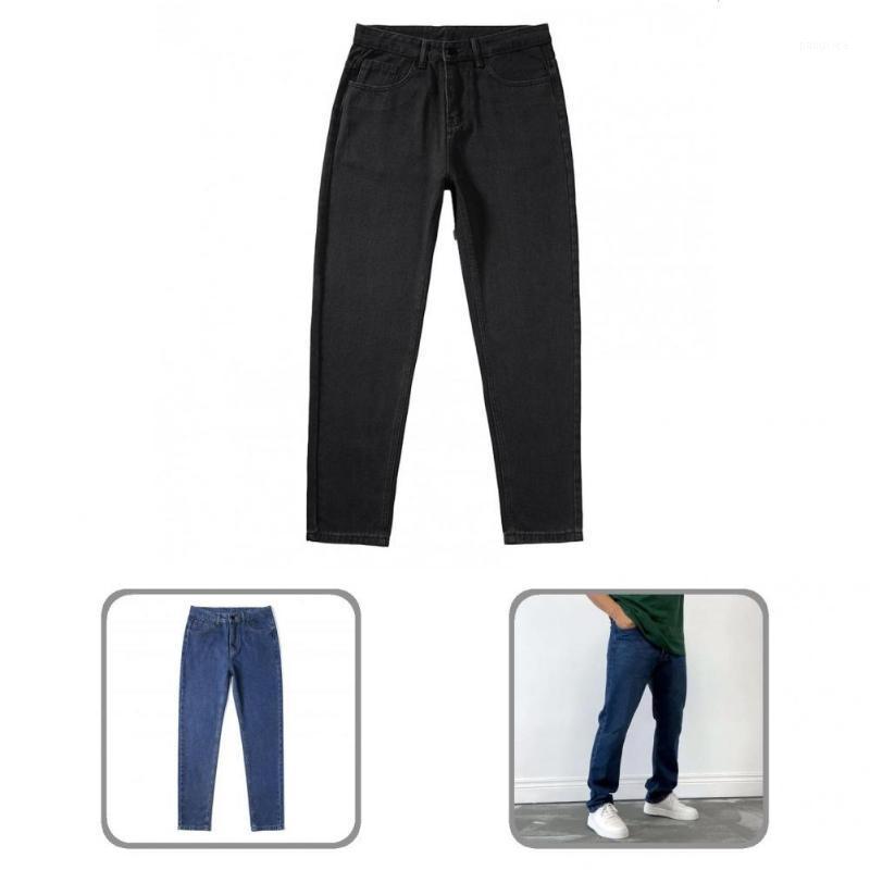 

Men's Pants Men Trousers Non-shrink Stylish Unique Casual Straight Leg, Black