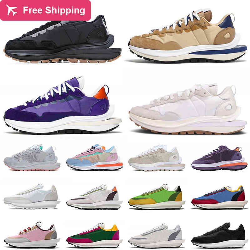 

Jogging Sacais x VaporWaffle Pegasus LDV Waffle Mens Womens Running Shoes Daybreak Dark Iris Sesame Blue Void Black Gum Sail White Nylon Sneakers, C5 36-40 130