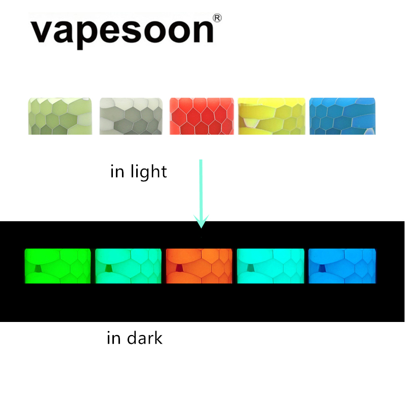 

Luminous Snake Skin Cobra TFV16 Resin Drip Tip Fit for SMOK TFV16 Tank Atomizer Electronic Cigarette