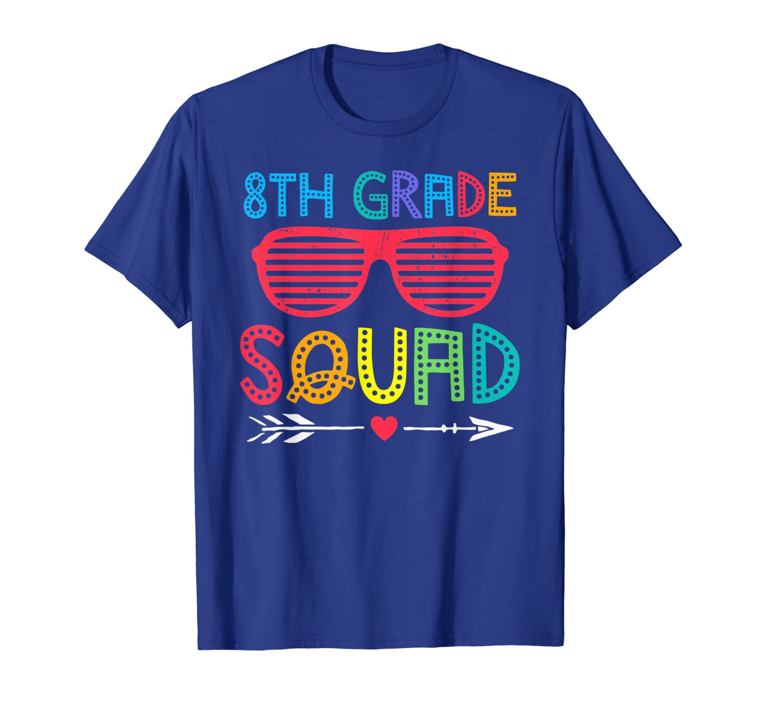 

8th grade squad funny back to school gift tshirt, White;black