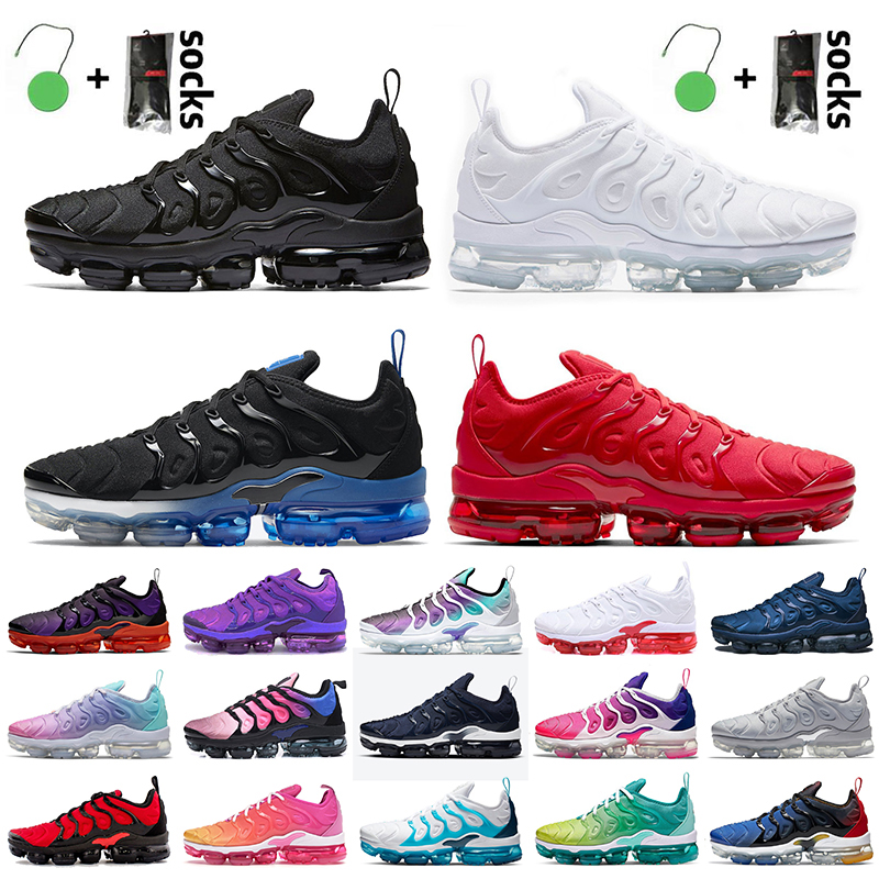 

Top Quality Tn Plus Running Shoes Big Size 13 Mens Trainers Triple Black White Midnight Blue University Red Grape Purple Womens Sneakers, #20 black red 36-47