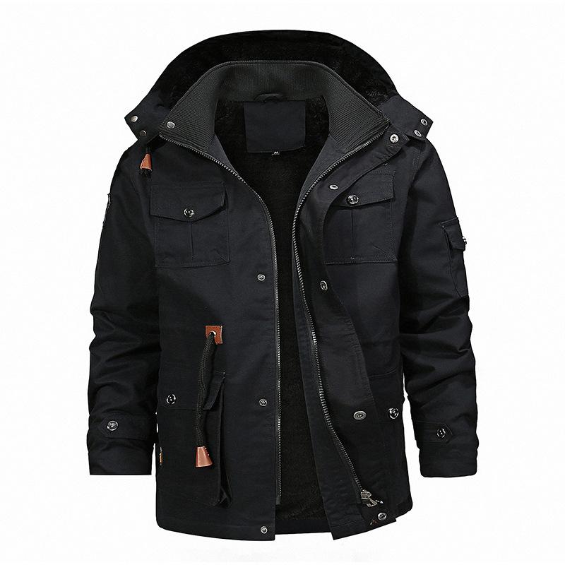 

Men's Trench Coats Men Jacket Fashion Coat Winter Casual Thick Overcoat Black Gentleman Male Long Drop, Tan;black