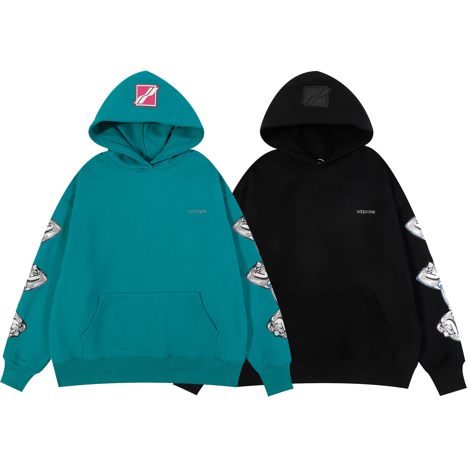 Style coréen imprimé sweats hommes femmes nouveauté polaire sweat à capuche hommes mode Hip Hop hauts