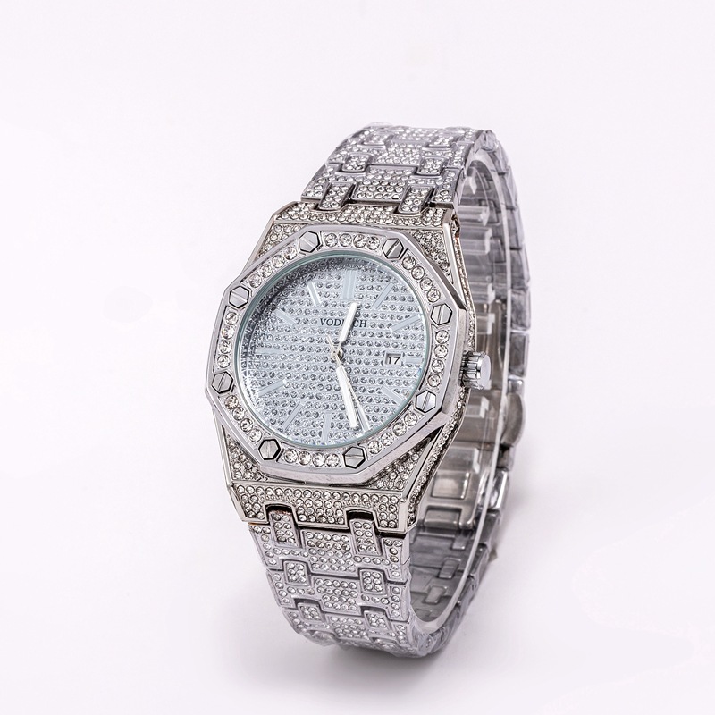 

High quality high grade Men's 2021 Classic Quartz Gold Cross-border Watch Double Calendar Week Date A Watch Gem Watch A Wholesale P, 123
