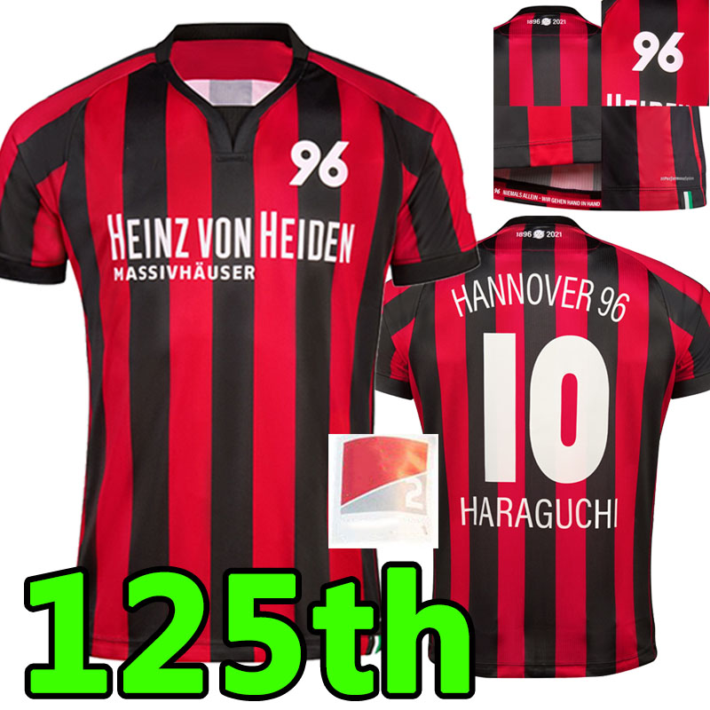 

21/22 Hannover soccer jerseys 125th anniversary special 96 jersey 2021 2022 home away MAINA BIJOL HARAGUCHI DUCKSCH SCHINDLER Men Football shirt, Hannuowei 125th