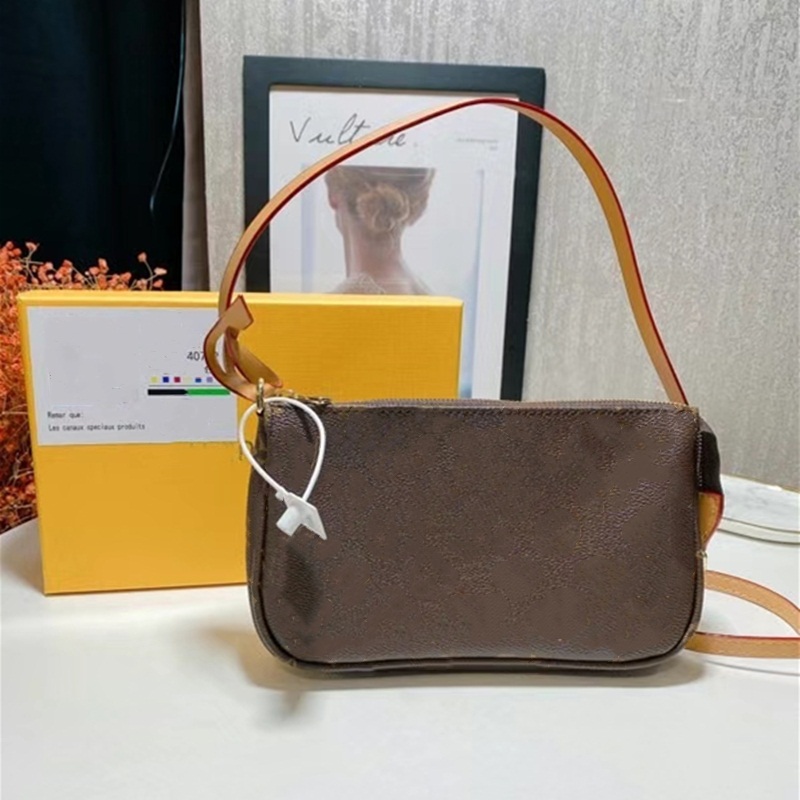 

Designer Underarm Shoulder Bags Genuine Leather Classic old flower Print Women's Fashion Crossbody Messenger Bag Famous Brand Ladies Lu