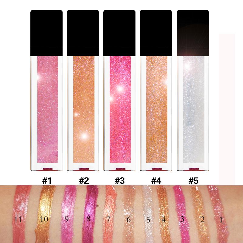 

Wholesale Shiny Glitter Shimmer Lipgloss Makeup Long Lasting Moist Glossy Liquid Lipstick Cosmetics Custom Your Logo Lip Gloss, 30pcs private label