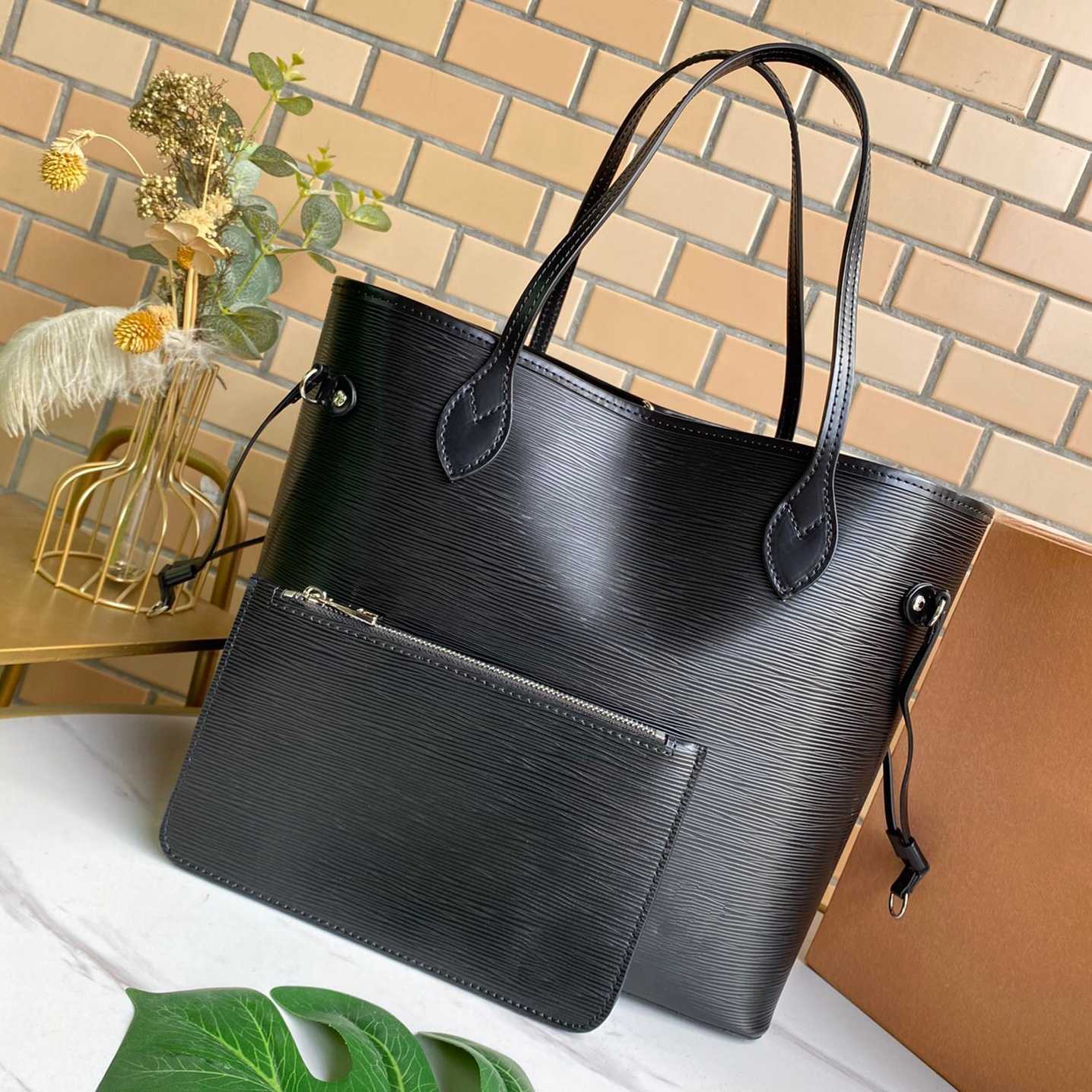 

leather designer clutch purse epi mm black Shopping Bags fashion forever classic Luxury Brand quality handbag shoulder bag with cluth card retro