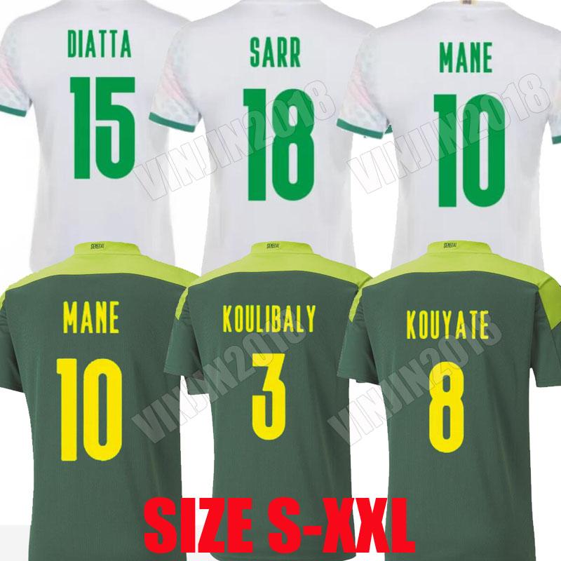 

Senegal soccer jerseys 2021 national team Mané 2002 KOULIBALY retro GUEYE KOUYATE SARR Diallo Dia homme Maillot de foot men kids kit football shirt Uniforms top, Home jersey